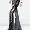 Wolfsbane Lace-Up Flare Jeans